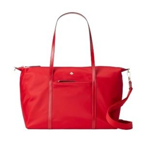 Kate spade red jae weekender